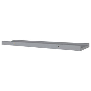 vidaXL Picture Frame Ledge Shelves 2 pcs Grey 80x9x3 cm MDF