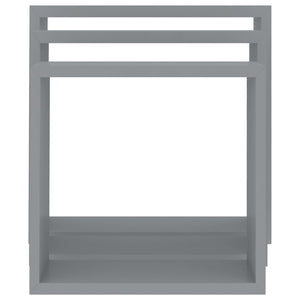 vidaXL Wall Cube Shelves 3 pcs Grey MDF