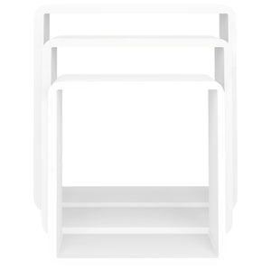 vidaXL Wall Cube Shelves 3 pcs White MDF