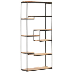 vidaXL Bookcase 80x30x180 cm Solid Acacia Wood