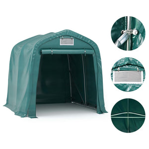 vidaXL Garage Tent PVC 2.4x2.4 m Green