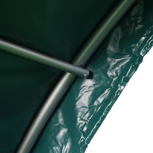 vidaXL Livestock Tent PVC 3.7x3.7 m Green