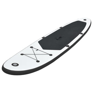 vidaXL Inflatable Stand Up Paddleboard Set Black and White