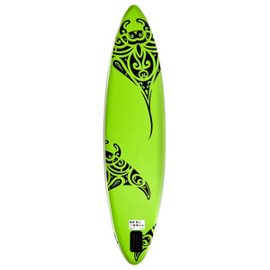 vidaXL Inflatable Stand Up Paddleboard Set 320x76x15 cm Green