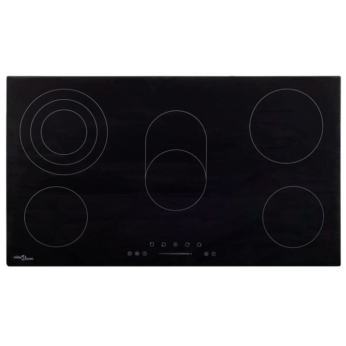 vidaXL Ceramic Hob with 5 Burners Touch Control 77 cm 8500 W