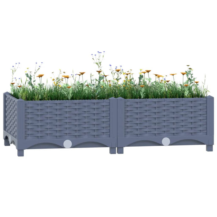 vidaXL Raised Bed 80x40x23 cm Polypropylene