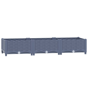 vidaXL Raised Bed 120x40x23 cm Polypropylene