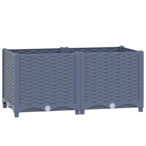 vidaXL Raised Bed 80x40x38 cm Polypropylene