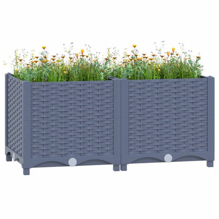 vidaXL Raised Bed 80x40x38 cm Polypropylene