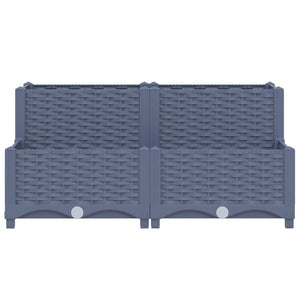 vidaXL Raised Bed 80x80x38 cm Polypropylene