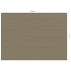 vidaXL Tent Carpet 250x350 cm Taupe