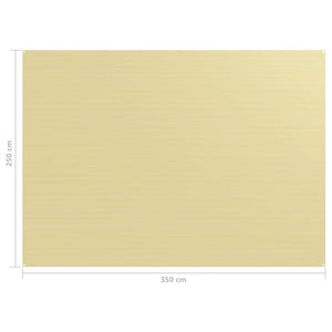 vidaXL Tent Carpet 250x350 cm Beige