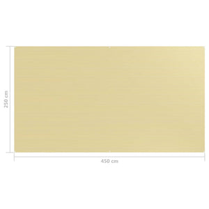 vidaXL Tent Carpet 250x450 cm Beige