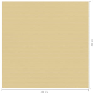 vidaXL Tent Carpet 400x400 cm Beige