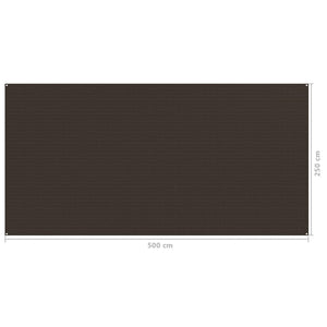 vidaXL Tent Carpet 250x500 cm Brown