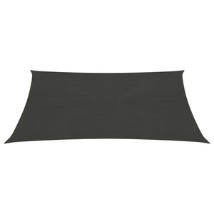 vidaXL Sunshade Sail 160 g/m² Anthracite 2x2.5 m HDPE