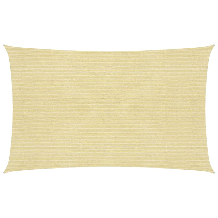 vidaXL Sunshade Sail 160 g/m² Beige 2.5x4.5 m HDPE