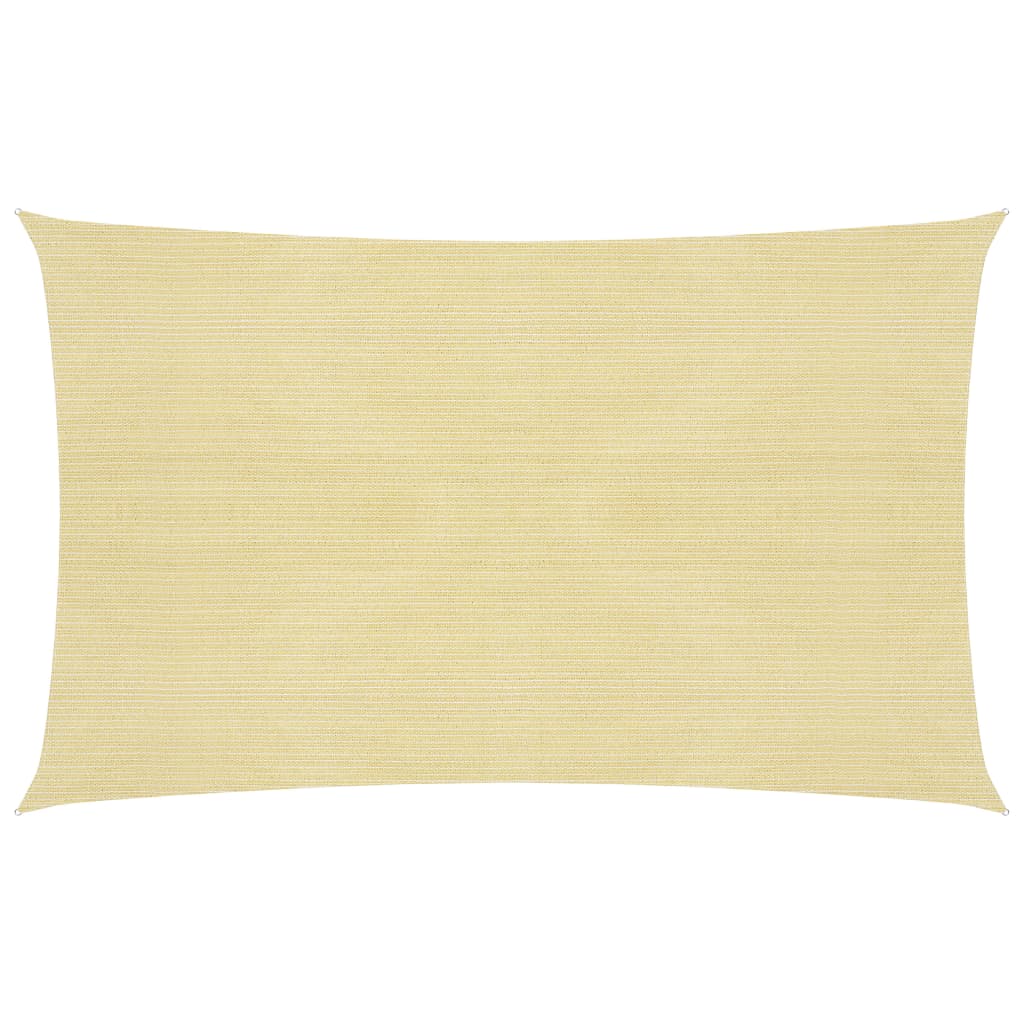 vidaXL Sunshade Sail 160 g/m² Beige 2.5x5 m HDPE