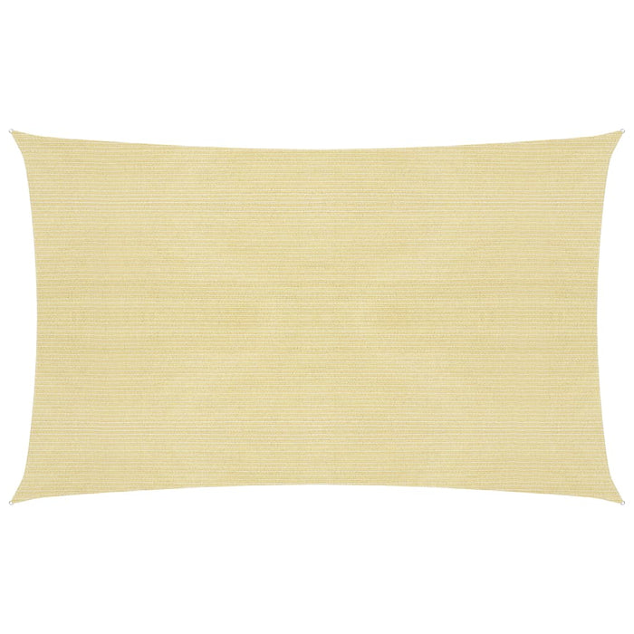 vidaXL Sunshade Sail 160 g/m² Beige 2.5x5 m HDPE