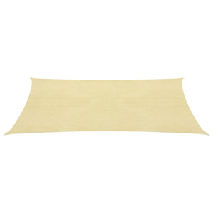 vidaXL Sunshade Sail 160 g/m² Beige 2.5x5 m HDPE