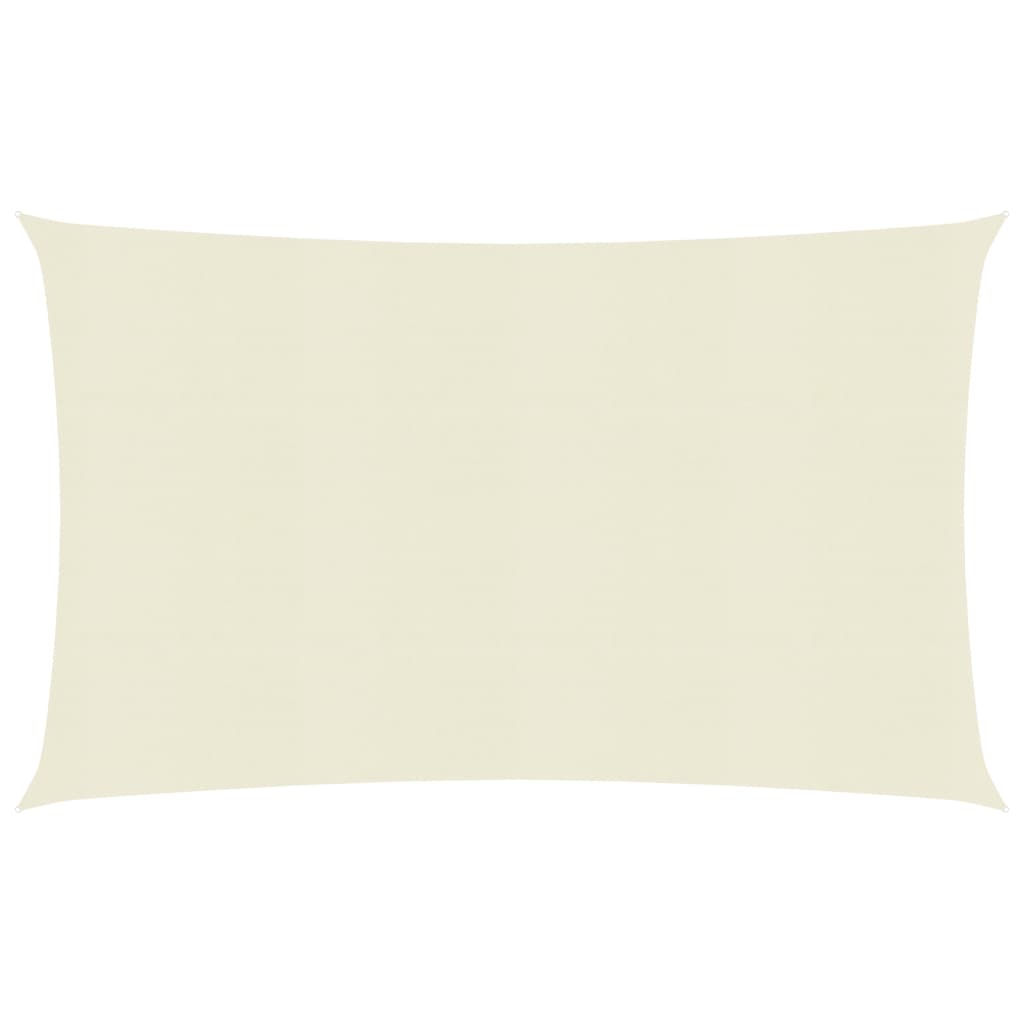 vidaXL Sunshade Sail 160 g/m² Cream 2.5x4 m HDPE