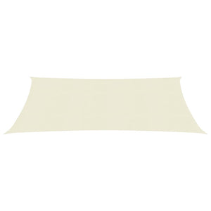 vidaXL Sunshade Sail 160 g/m² Cream 2.5x5 m HDPE