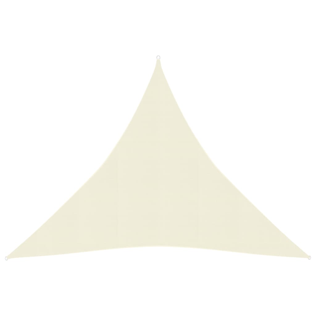 vidaXL Sunshade Sail 160 g/m² Cream 4x4x4 m HDPE