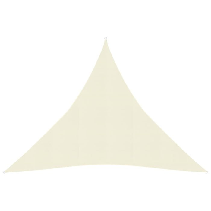 vidaXL Sunshade Sail 160 g/m² Cream 4x4x4 m HDPE