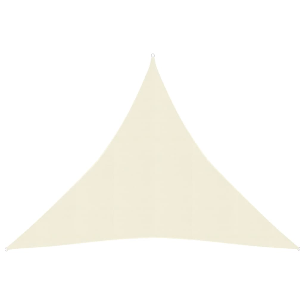 vidaXL Sunshade Sail 160 g/m² Cream 4.5x4.5x4.5 m HDPE