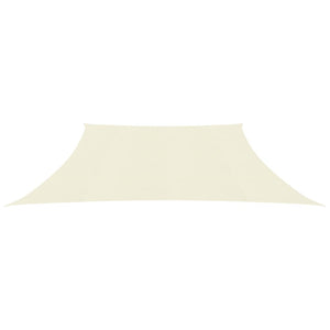 vidaXL Sunshade Sail 160 g/m² Cream 3/4x2 m HDPE