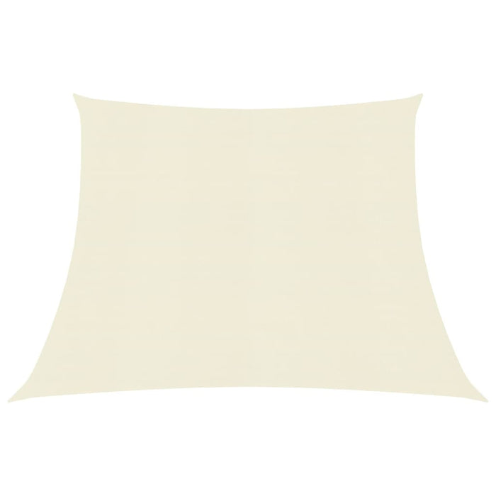 vidaXL Sunshade Sail 160 g/m² Cream 3/4x3 m HDPE