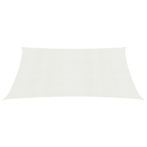 vidaXL Sunshade Sail 160 g/m² White 3.5x5 m HDPE