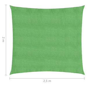 vidaXL Sunshade Sail 160 g/m² Light Green 2x2.5 m HDPE