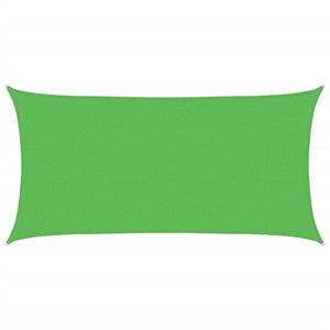 vidaXL Sunshade Sail 160 g/m² Rectangular Light Green 2x3.5 m HDPE