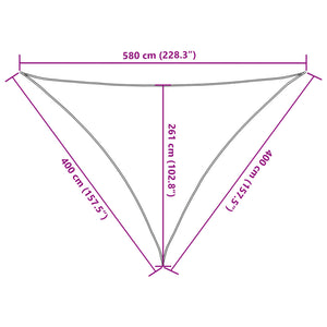 vidaXL Sunshade Sail 160 g/m² Light Green 4x4x5.8 m HDPE