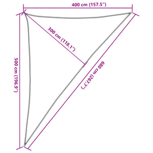 vidaXL Sunshade Sail 160 g/m² Light Green 4x5x6.8 m HDPE