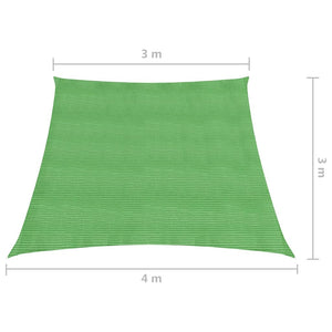 vidaXL Sunshade Sail 160 g/m² Light Green 3/4x3 m HDPE