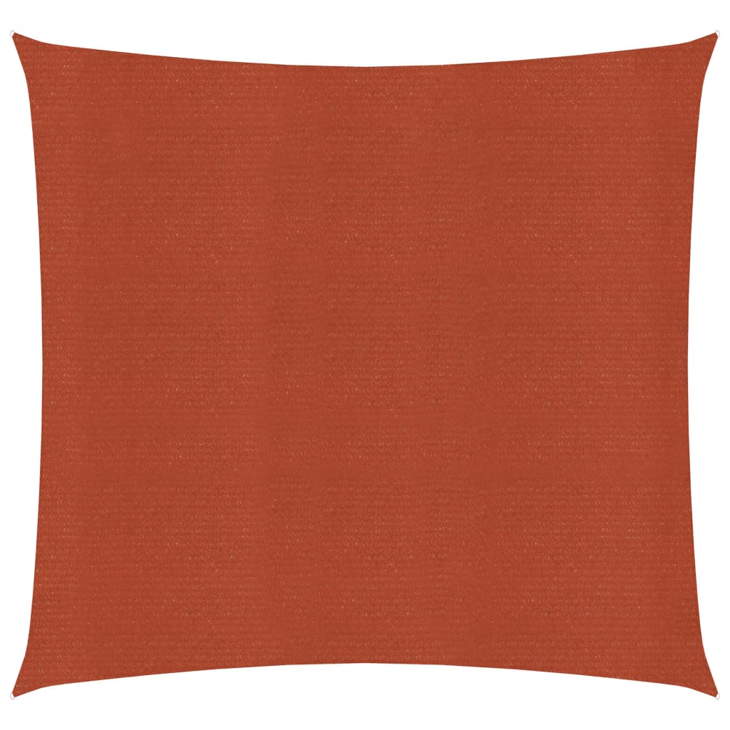 vidaXL Sunshade Sail 160 g/m² Terracotta 3x3 m HDPE