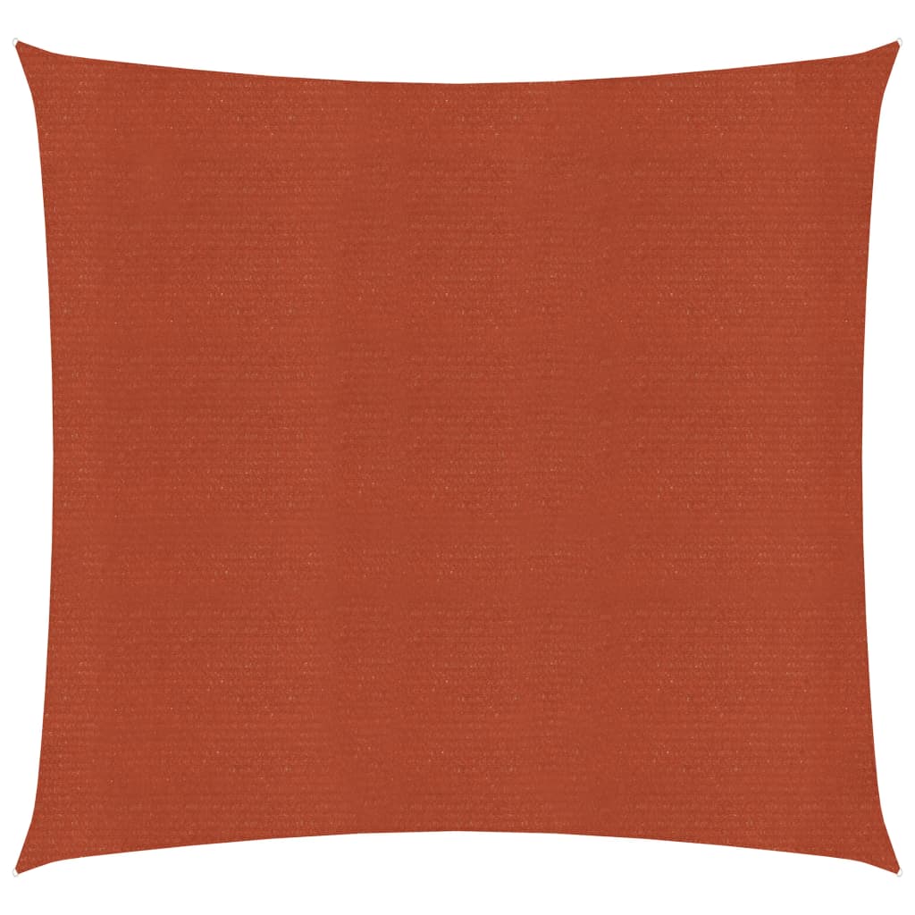 vidaXL Sunshade Sail 160 g/m² Terracotta 4x4 m HDPE