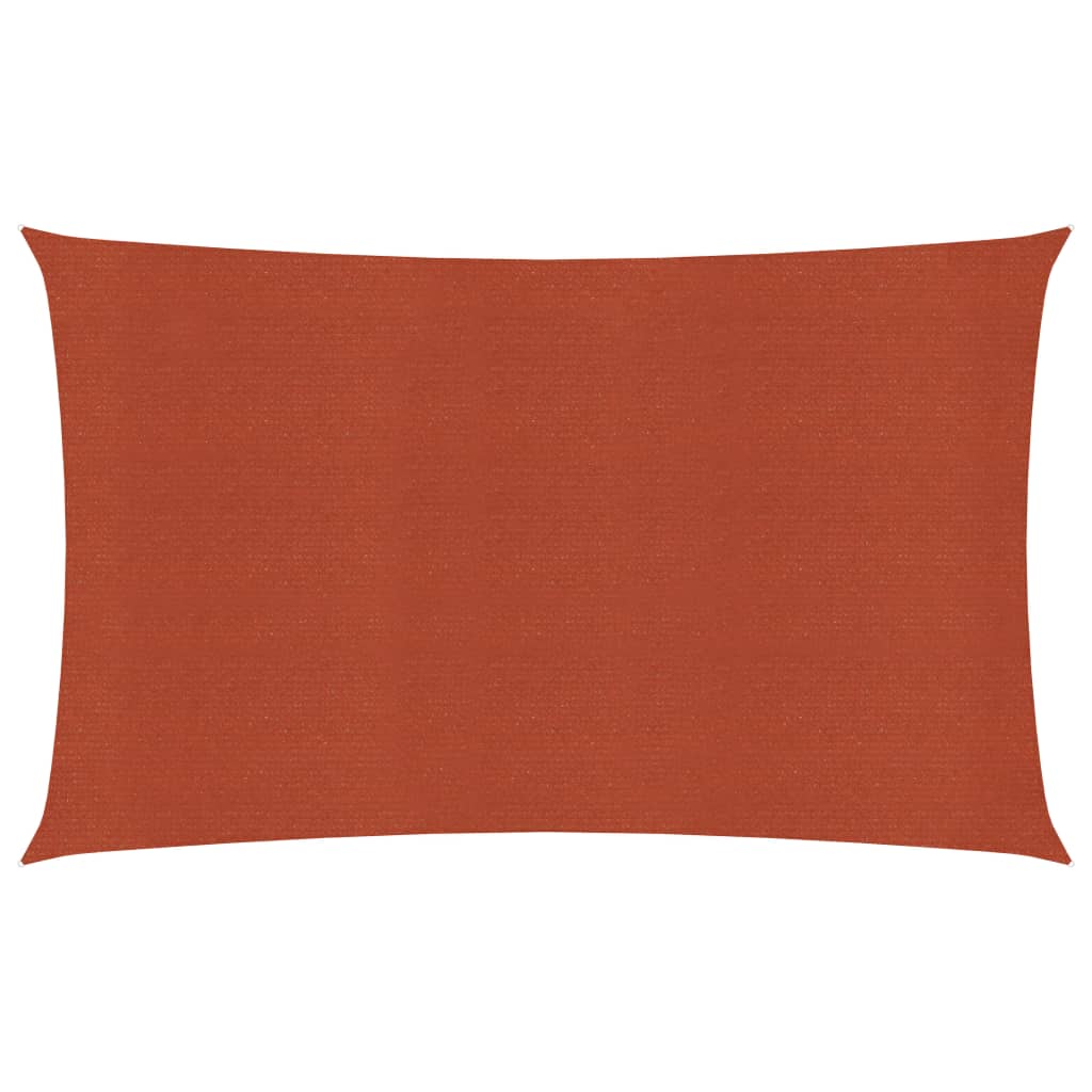 vidaXL Sunshade Sail 160 g/m² Terracotta 2x5 m HDPE