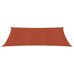 vidaXL Sunshade Sail 160 g/m² Terracotta 2x5 m HDPE