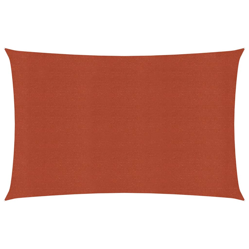 vidaXL Sunshade Sail 160 g/m² Terracotta 2.5x5 m HDPE