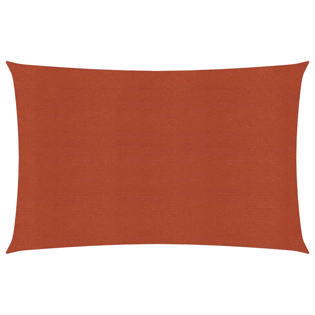 vidaXL Sunshade Sail 160 g/m² Terracotta 5x6 m HDPE