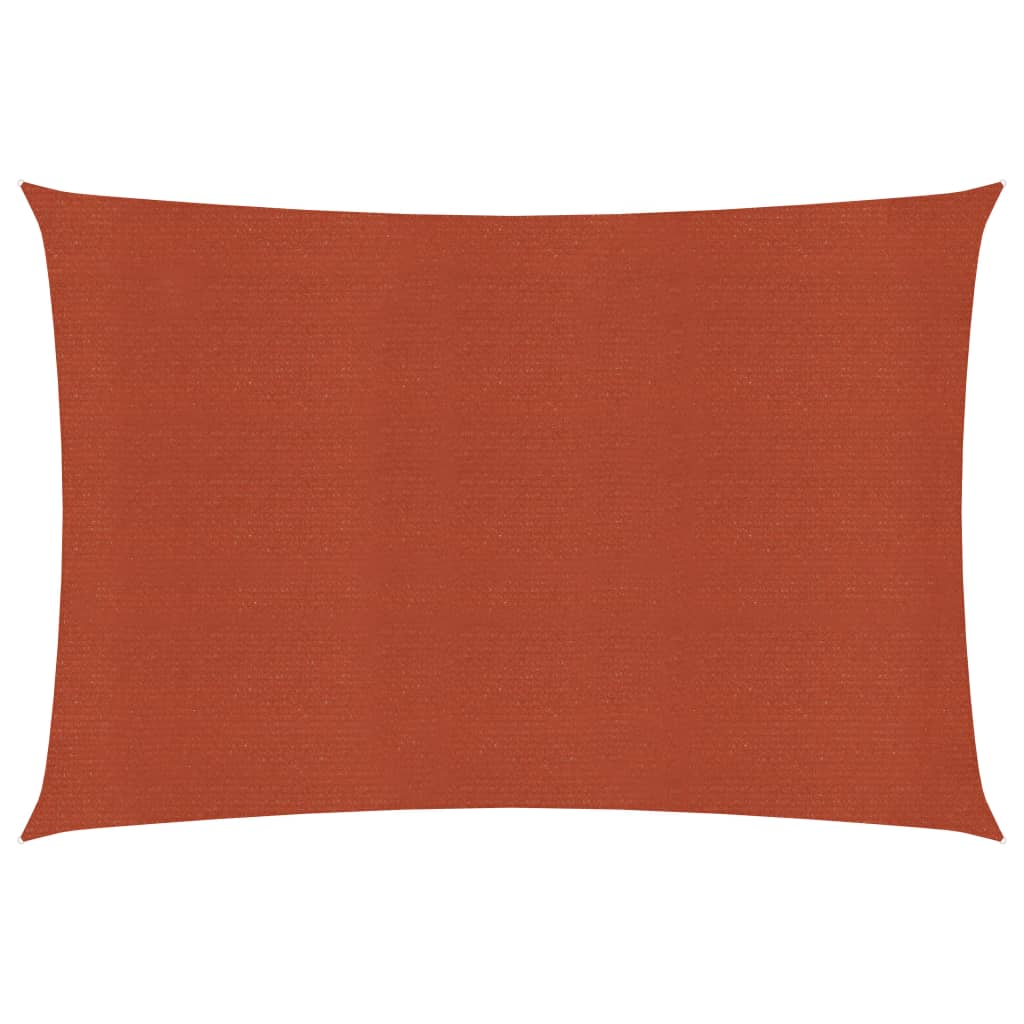 vidaXL Sunshade Sail 160 g/m² Terracotta 5x7 m HDPE