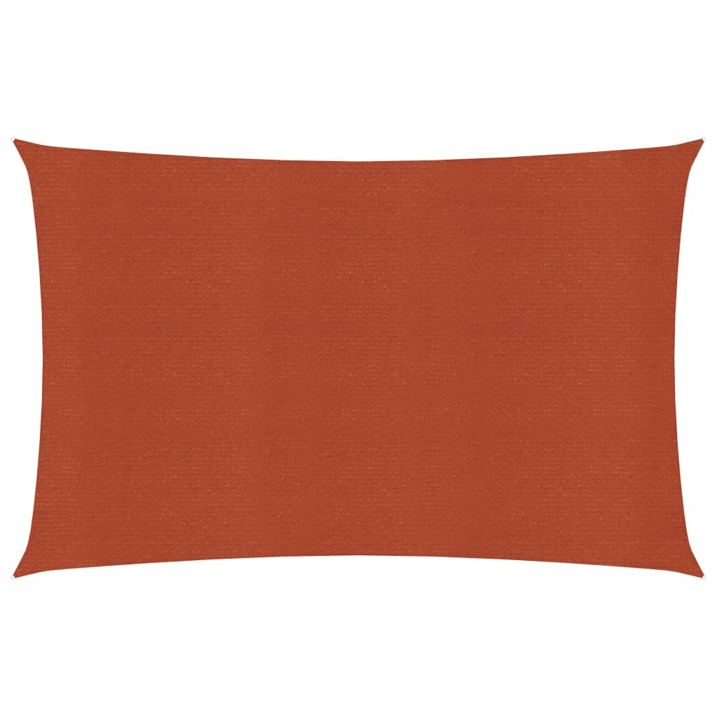 vidaXL Sunshade Sail 160 g/m² Terracotta 6x7 m HDPE