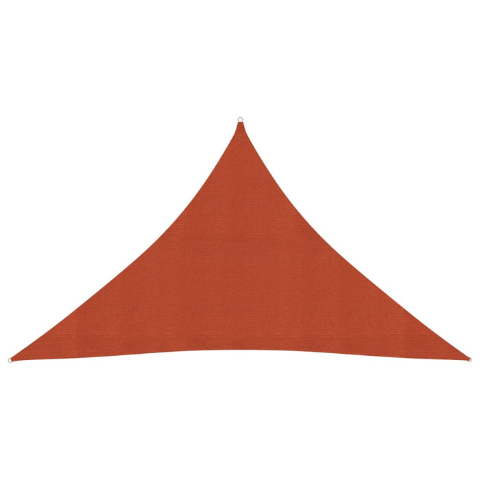 vidaXL Sunshade Sail 160 g/m² Terracotta 3.5x3.5x4.9 m HDPE