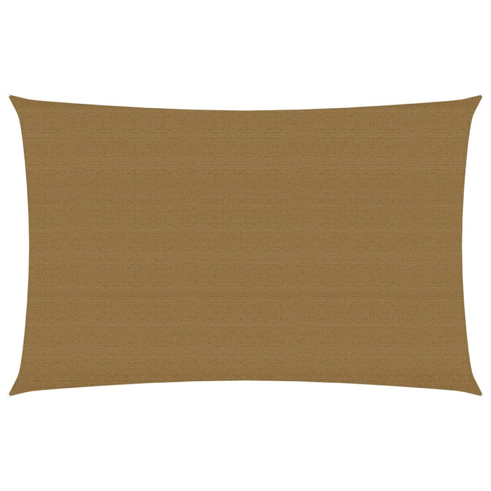 vidaXL Sunshade Sail 160 g/m² Taupe 2x4 m HDPE