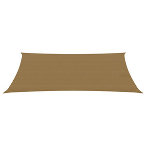 vidaXL Sunshade Sail 160 g/m² Taupe 2x4 m HDPE