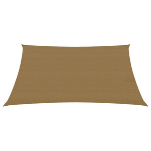 vidaXL Sunshade Sail 160 g/m² Taupe 2.5x3.5 m HDPE