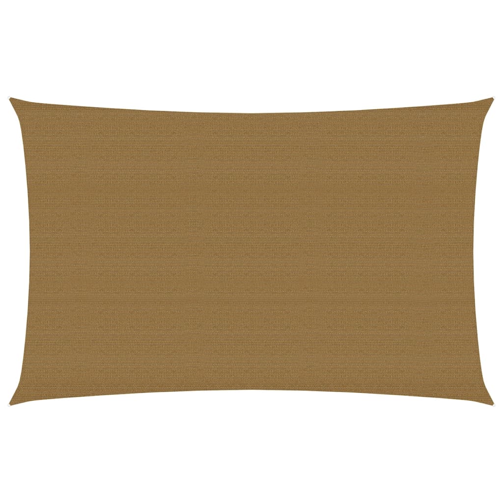 vidaXL Sunshade Sail 160 g/m² Taupe 2.5x4.5 m HDPE